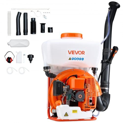 de2FWHKWHK4GAL001VHWG001V02Fgoods_img-v22Fgas-powered-backpack-sprayer-m100-1.2.jpg Benzininis 63 cm³, 3 AG variklis, benzininis purkštuvas su 16 l talpos baku, miltelių ir skysčio purškimo sistema - Image 1
