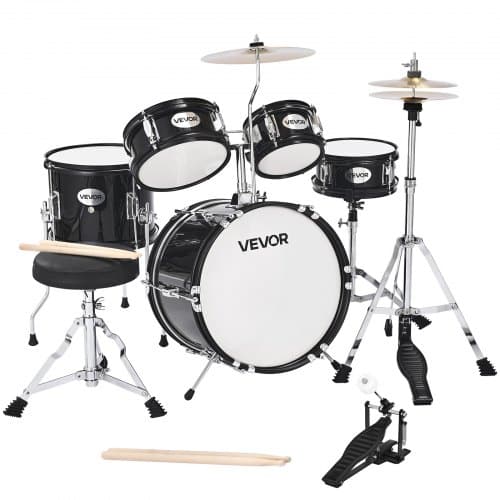 de2FWJTJZGHS5JT1PCT6J001V02Fgoods_img-v32Fdrum-set-m100-1.2.jpg Vaikiškas 5 dalių mušamųjų instrumentų rinkinys (35,56 x 25,4 cm bosinis būgnas, juodas) - Image 1