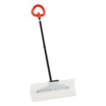 Plastikinis sniego kastuvas – tvirtas 61 cm žiemos sniego valytuvas kiemui ir takams 610 x 115 x 1250 mm