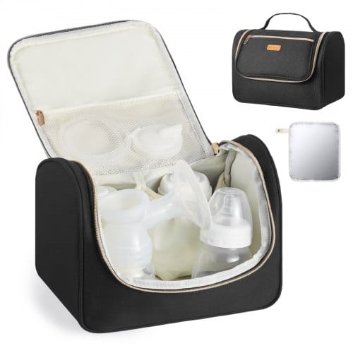 de2FXNBSTBXHHS00FUVQQ001V02Fgoods_img-v32Fbreast-pump-bag-m100-1.2.jpg Nešiojamas krūties pompos krepšys , juodas - Image 1