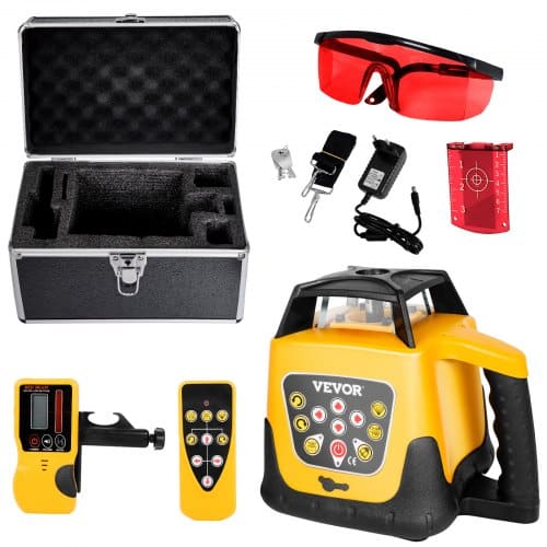 de2FXZJGSPY3JZHH9B3UE001V22Fgoods_img-v22Frotary-laser-kit-m100-1.2.jpg Sukamasis lazerinis nivelyras su raudonu spinduliu (300 m diapazonas, nuotolinis valdymas) - Image 1