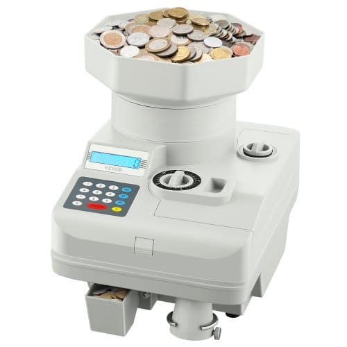 de2FYBQDJQQTYDYYPXN84V22Fgoods_img-v22Fcoin-counter-m100-1.2.jpg Monetų skaičiuotuvas ir rūšiuotuvas 1300 vnt. per minutę talpa iki 11000 monetu LED ekranas - Image 1