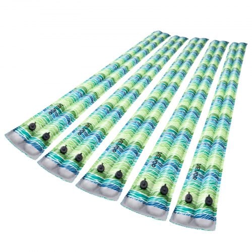 de2FYCGSG5JT8FTS6EJU5001V02Fgoods_img-v22Fpool-cover-water-tube-m100-1.2.jpg Baseino užsklandos vandens maišai 2400 mm, 5 vnt. rinkinys, dviejų kamerų svoriai su šviesą atspindinčiomis juostelėmis ir sandariu dangteliu - Image 1