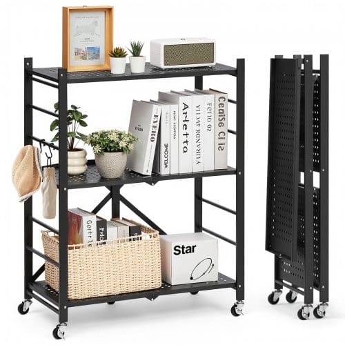 de2FYDKZDHJHS3C1VVYHI001V02Fgoods_img-v22Ffolding-shelf-m100-1.2.jpg 3 pakopų sulankstoma metalinė lentyna su ratukais (33 x 71 x 91 cm) - Image 1