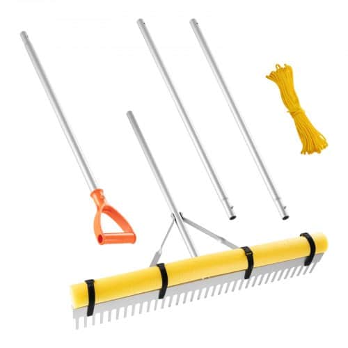 de2FYSSCPLHJ36IN5C4LD001V02Fgoods_img-v12Flandscape-rake-m100-1.2.jpg Lanksčios paskirties grėblys aplinkos tvarkymui 914 mm pločio galva 2590 mm rankena - Image 1