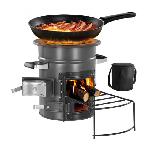 de2FYTHJLYTSPCCS6V045001V02Fgoods_img-v22Fcamping-rocket-stove-m100-1.2.jpg Nešiojama malkinė raketa-krosnelė (camping rocket stove) su dvigubomis durelėmis, 7,31 kg - Image 1