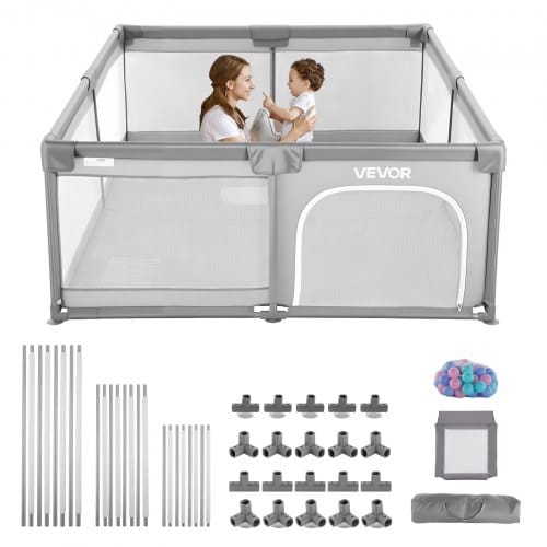 de2FYYEWSHLBYYEWGT104001V02Fgoods_img-v12Fbaby-playpen-m100-1.2.jpg Didelis vaiko maniežas 2000 x 1785 mm - Image 1
