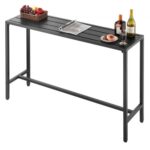 Lauko baro stalas 140 x 37,5 cm, 140 x 37,5 x 95 cm