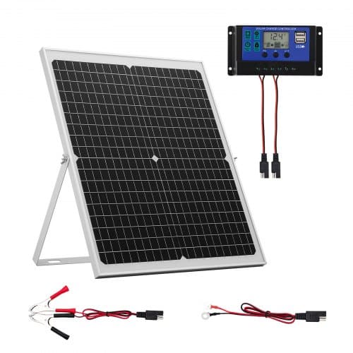 de2FZJKXLDJG30WWQGYWF001Y32Fgoods_img-v32Fsolar-battery-trickle-charger-m100-1.2.jpg 30W 12V saulės baterijos įkroviklis ir palaikymo elementas 478 x 418 x 20 mm su išoriniu MPPT valdikliu ir grūdintu stiklu - Image 1