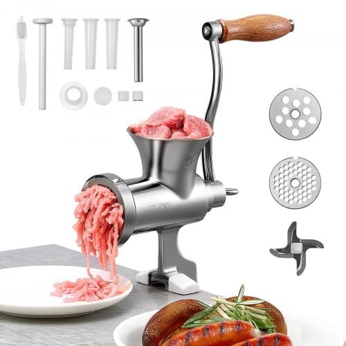 de2FZJSSDJRJBXG5ARS59001V02Fgoods_img-v22Fmanual-meat-grinder-m100-1.2.jpg Rankinė mėsmalė iš 304 nerūdijančio plieno su staliuko spaustuku, 28,5 x 8,5 x 22,5 cm - Image 1