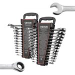 Raktinių rinkinys 26 dalių su terkšle, coliniai ir metriniai raktai su laikikliu automobiliams ir dirbtuvėms