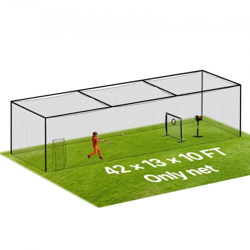 de2FZYW40YCHDPEWA3X16001V02Fgoods_img-v22Fbaseball-batting-net-m100-1.2.jpg Beisbolo atmušimo narvas – laisvai pastatomas nešiojamas atmušimo tinklelis, 12700 x 3900 x 3080 mm - Image 1