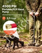 Aukšto slėgio rankinė PCP pompa 310 bar su filtru ir manometru - Image 2