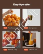 Automatinė citrusinių vaisių sulčiaspaudė su krepšeliu 120 W, 20 vnt./min. kavinėms ir prekybos centrams - Image 6