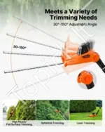 Baterijinis teleskopinis gyvatvorių žirklių rinkinys 20V, 45 cm ašmenys - Image 6