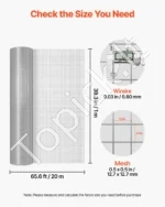 Cinkuotas vielos tinklas 12,7 mm, 1 x 20 m (0,8 mm storio) - Image 2
