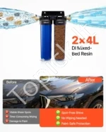 Dejonizuoto vandens sistema su apėjimo vožtuvu ir TDS matuokliu, 2 x 4 L - Image 3