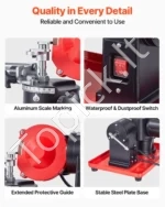 Diskinio pjūklo ašmenų galąstuvas 370W, 80–700 mm, su 6 centravimo adapteriais - Image 6