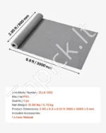 Drenažinis kilimėlis 90 x 300 cm, PVC, neslidus, vandeniui pralaidus ritinys baseinams ir dušams - Image 7