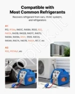 Dvigubo cilindro šaltnešio surinkimo aparatas 1 AG, 220-240V, HVAC ir automobilių sistemoms - Image 2