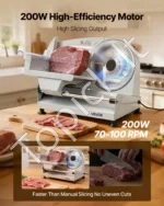 Elektrinė maisto pjaustyklė 200 W su 190 mm nerūdijančio plieno peiliu - Image 2