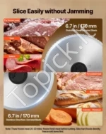 Elektrinė pjaustyklė 150 W, 170 mm peilis, maisto ir delikatesų pjaustymo mašina - Image 3