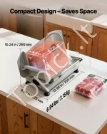 Elektrinė pjaustyklė 150 W, 170 mm peilis, maisto ir delikatesų pjaustymo mašina - Image 7