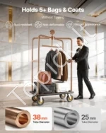 Nerūdijančio plieno viešbučio bagažo vežimėlis, 544,31 kg - Image 5