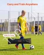 Futbolo atšokusio kamuolio tinklelis-vartai, 2 viename, 1830 x 1085 mm - Image 6