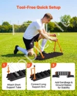 Futbolo atšokusios kamuolio sienelė-atmušėjas 950 x 250 mm, reguliuojamas - Image 5