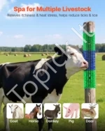 Gyvulių kasymosi šepečių rinkinys, 4 dalių, 430 x 100 mm (žalia ir mėlyna) - Image 2
