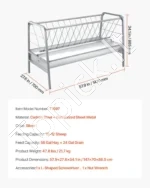 Gyvulių šieno ir pašaro ėdžios (2-in-1), 300 l talpos - Image 7