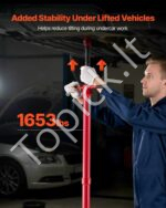 Hidraulinė atrama po-kėlimo keltuvui 3/4 tonos su savaime užsiblokuojančiu sriegiu, reguliuojamas aukštis nuo 1372 iki 2130 mm - Image 2