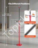 Hidraulinė atrama po-kėlimo keltuvui 3/4 tonos su savaime užsiblokuojančiu sriegiu, reguliuojamas aukštis nuo 1372 iki 2130 mm - Image 3