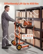 Hidraulinis medžiagų keltuvas-krautuvas 205 kg su šakėmis ir 900 mm kėlimo aukščiu - Image 2