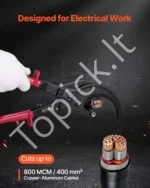 Kabelių kirpimo replės su traškalo mechanizmu 400 mm² vario ir aliuminio kabeliams - Image 2