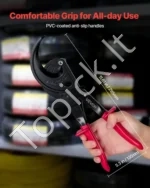 Kabelių kirpimo replės su traškalo mechanizmu 400 mm² vario ir aliuminio kabeliams - Image 5