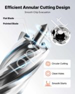 Karūninių grąžtų rinkinys magnitiniams gręžtuvams 5 vnt., 15,87 mm, M2AL plienas - Image 4