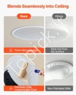 Keturių lubinių garso kolonėlių sistema su stiprintuvu ir Bluetooth, 165 mm, 2-jų juostų Hi-Fi garso įranga namams - Image 5
