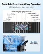 Komercinis minkštųjų ledų aparatas 2200 W su 3 skoniais ir 2 x 6 l talpos bunkeriais - Image 4