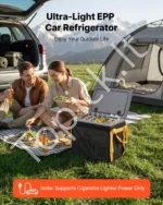 Kompresorinis automobilinis šaldytuvas 20 l, 12V/24V, itin lengvas su programėle - Image 6