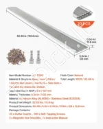 Lietvamzdžių apsaugos tinklelis 127 mm / 30,48 m (aliuminis su nerūdijančio plieno tinkleliu) 20 vnt - Image 7