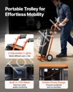 Mobilioji dejonizuoto vandens sistema vežimėlyje su apėjimo vožtuvu ir TDS matuokliu, 2 x 4 L - Image 6