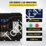 Modifikuotos sinusoidės keitiklis 5000W, 12V į 110V su LCD ekranu ir nuotolinio valdymo pulteliu - Image 4