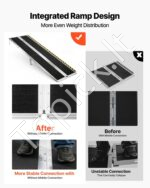 Neįgaliųjų vėžimėlių rampa 2440 mm, sulankstoma aliumininė su kojelėmis ir neslystančiu paviršiumi - Image 2