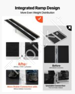 Neįgaliųjų vėžimėlių rampa 3045 mm, sulankstoma aliumininė su kojelėmis ir neslystančiu paviršiumi - Image 2