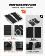 Neįgaliųjų vėžimėlių rampa 610 mm, sulankstoma aliumininė su neslystančiu paviršiumi - Image 2
