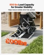 Neįgaliųjų vėžimėlių rampa 610 mm, sulankstoma aliumininė su neslystančiu paviršiumi - Image 3