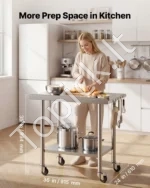 Nerūdijančio plieno stalas restoranams, 915 x 610 x 894 mm - Image 2