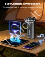 Nešiojamas automobilio užvedėjas 4000 A, 24000 mAh, 12 V su išorine baterija ir žibintuvėliu - Image 5
